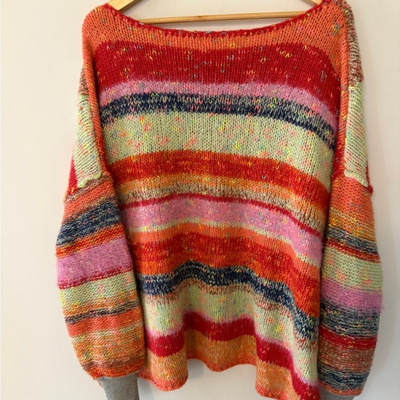 Free People String Lights Pullover Be Your Own Rainbow - Picture 8 of 9